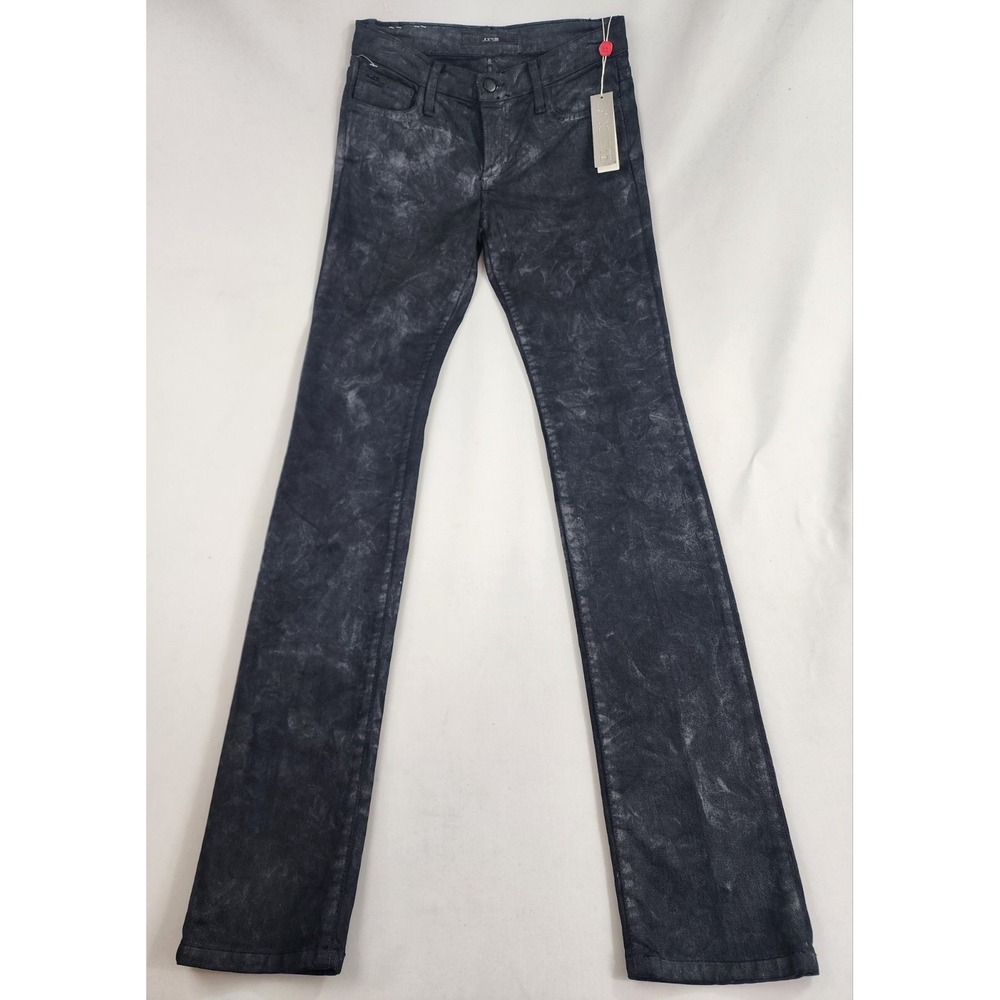 Joes Jeans Women 25 The Cigarette Super Slim Pencil Leg Gray Black Made in USA